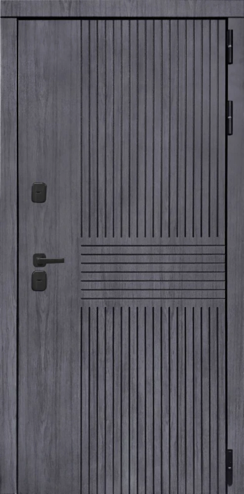 Входная дверь ДвериПРО Берген Гладкая Шарли светлый DPRO222410 внешняя сторона